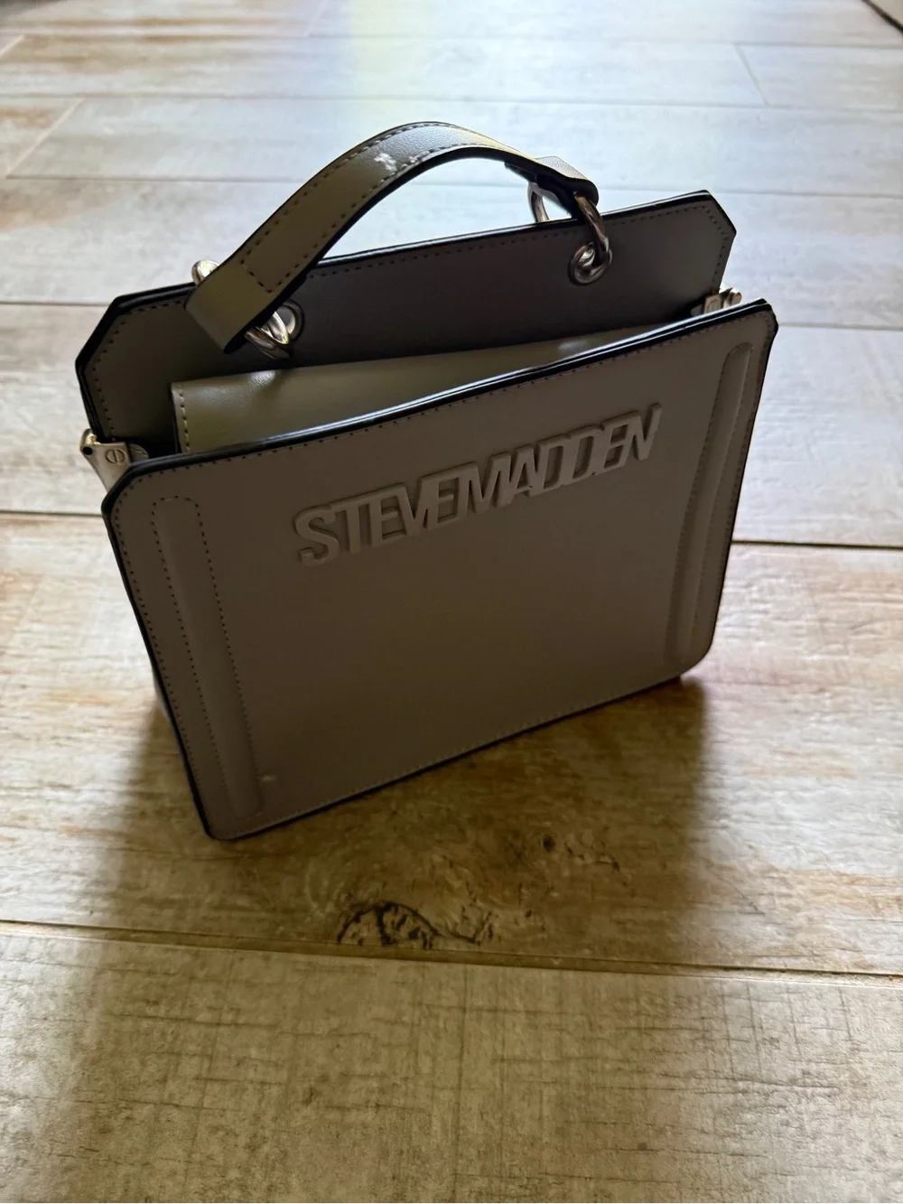 Steve Madden Lightgray Top Handle Satchel